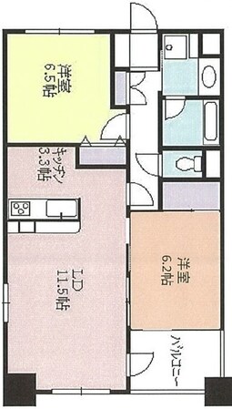 レクセルマンション上野松が谷の物件間取画像